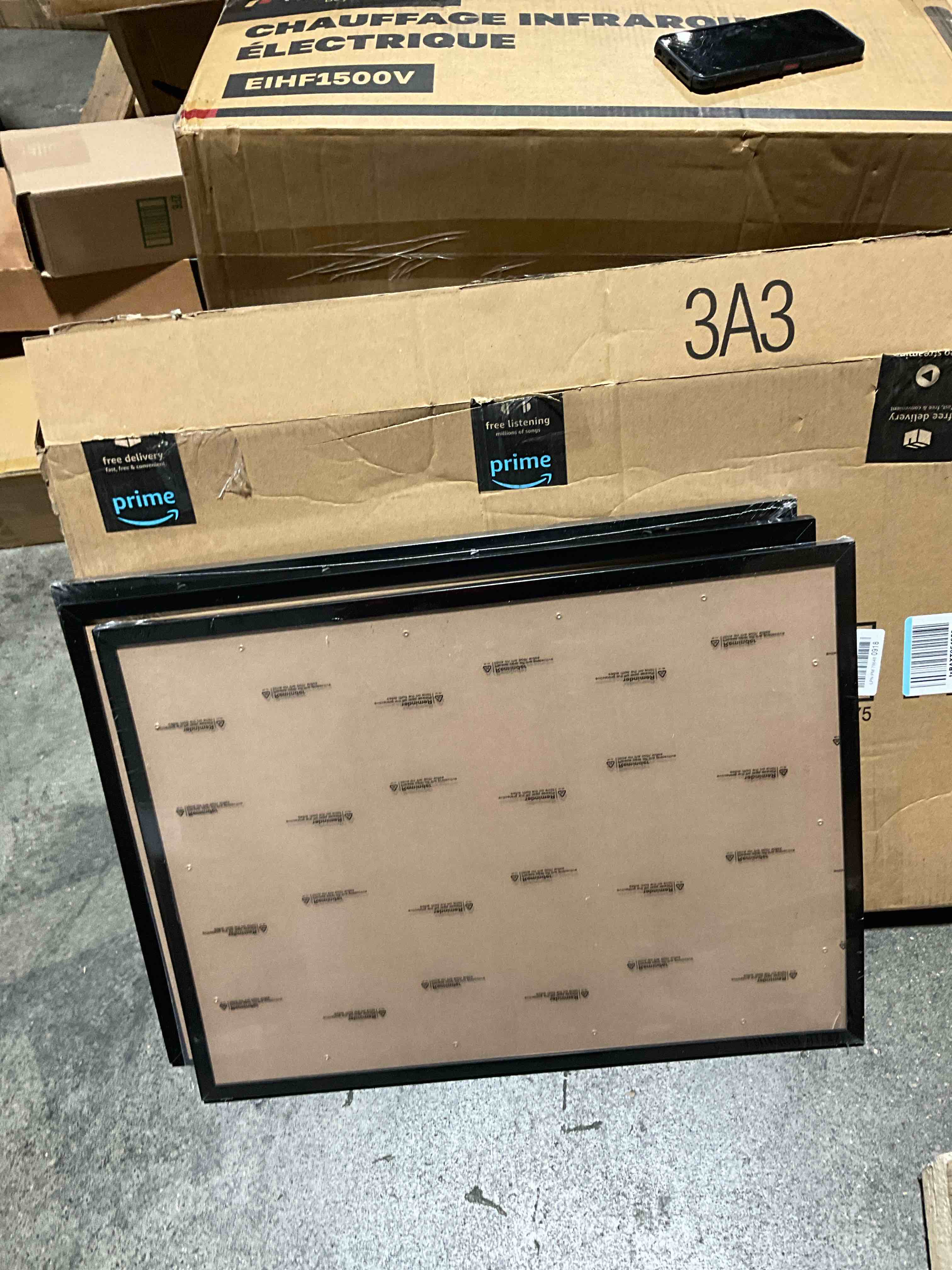 16 x 20 picture frames black set of three