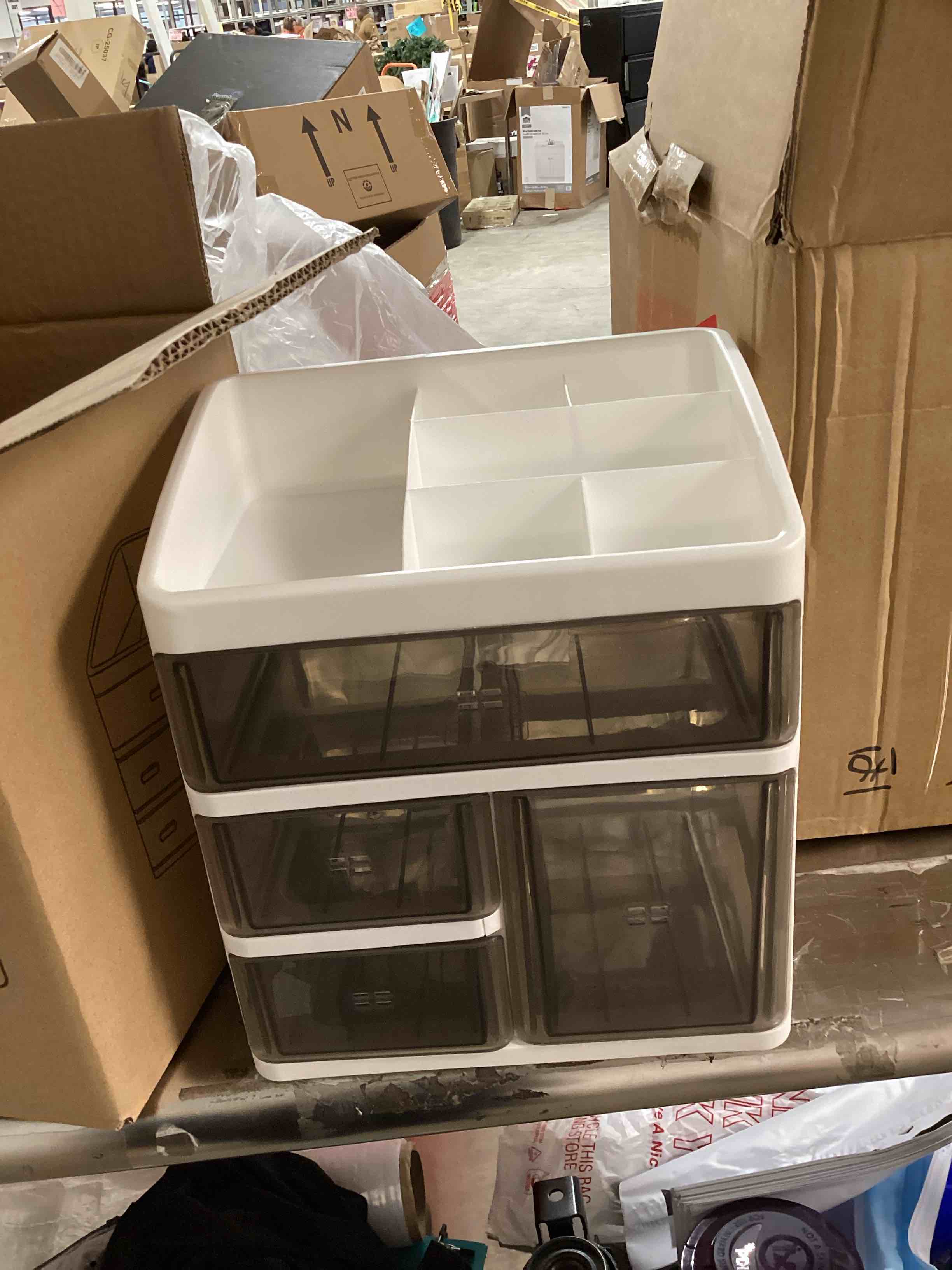 Storage box white and gray