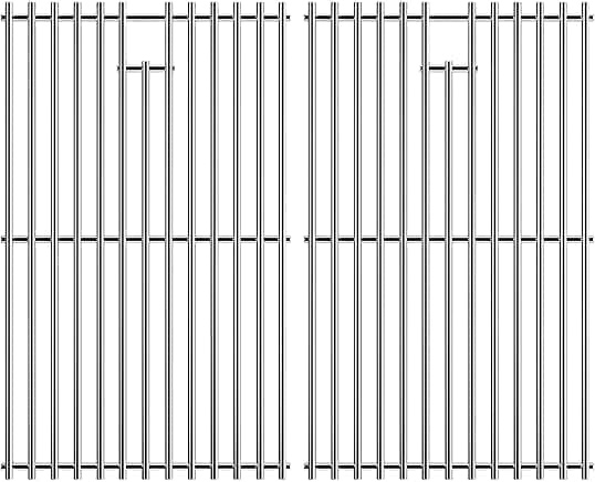 LOCVCDA 17.5" Stainless Steel 7639 Gas Grill Grates for Weber Spirit 300 Series Spirit 700 Genesis S