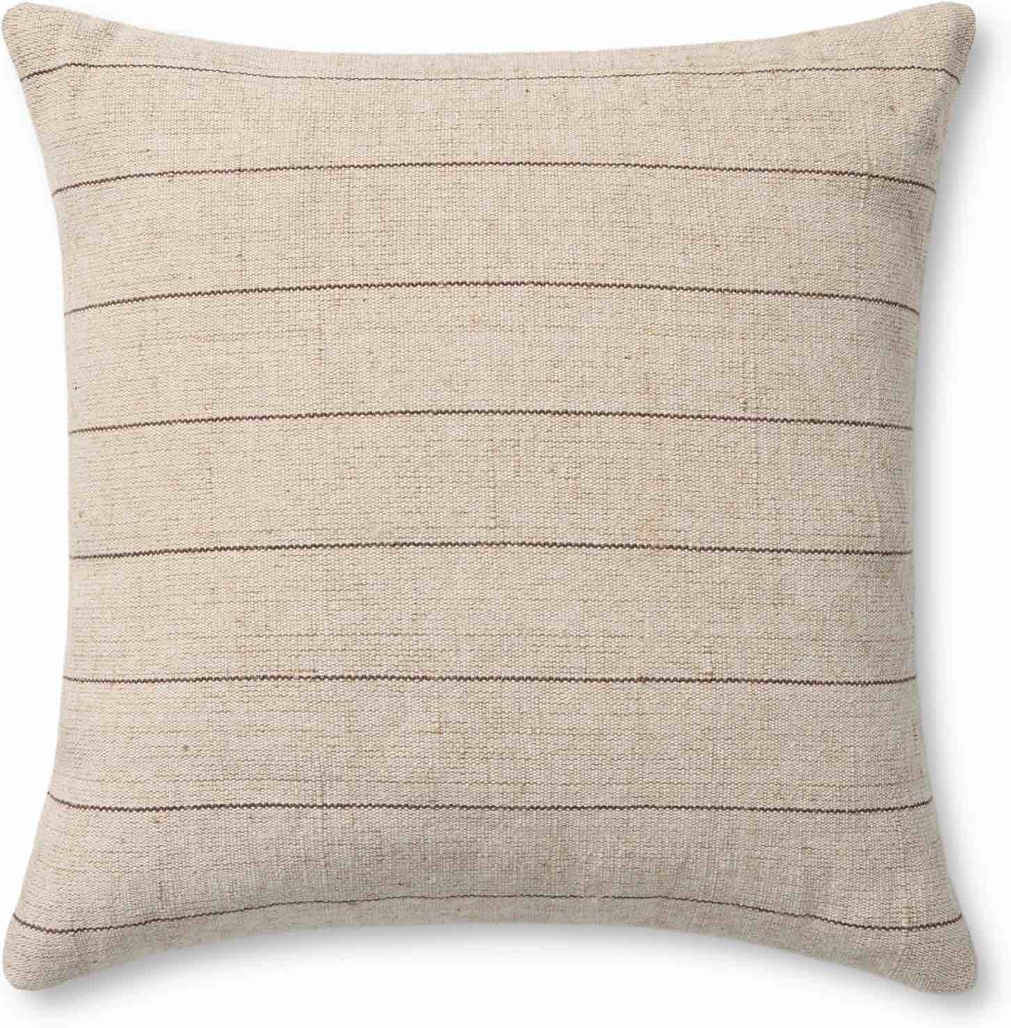 Loloi Amber Lewis Keisha Collection PAL0046 Natural/Brown 18'' x 18'' Cover Only Pillow