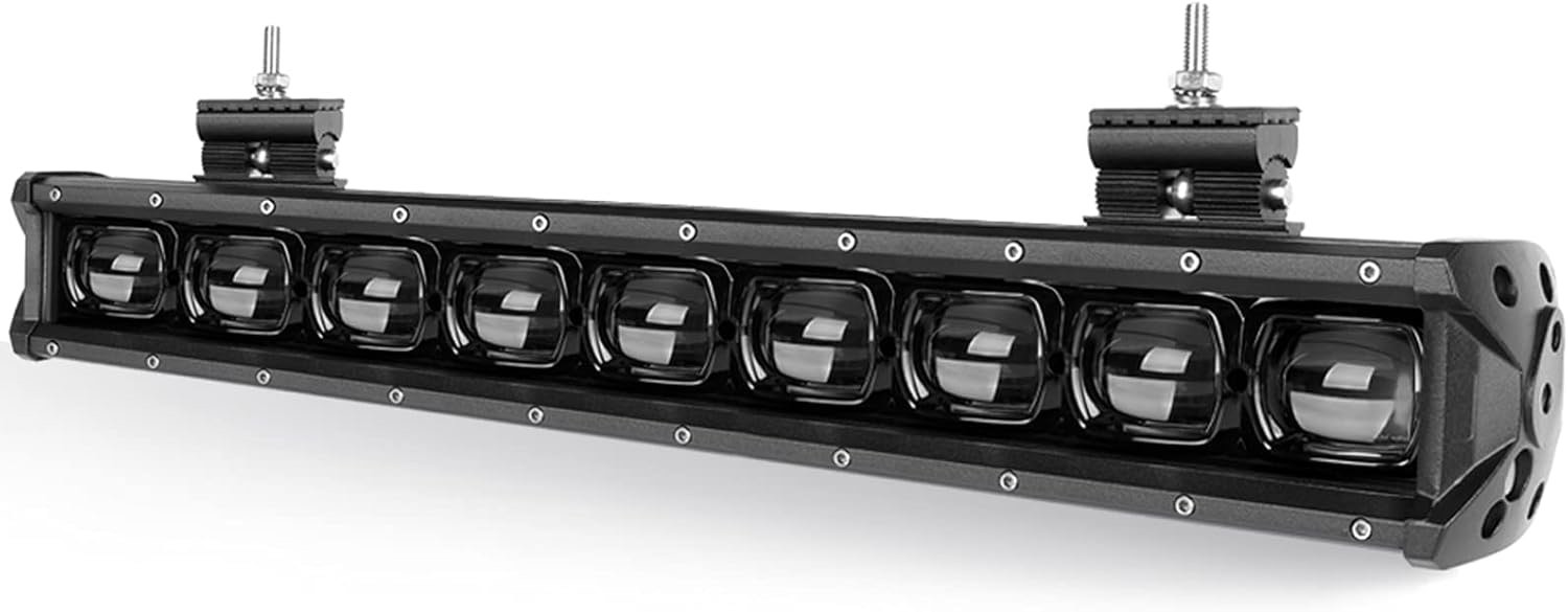 SUFEMOTEC 6D 20 Inch 90W Single Row LED Light Bar Pods for Trucks Off Road Motorcycle Car 4x4 Offroa