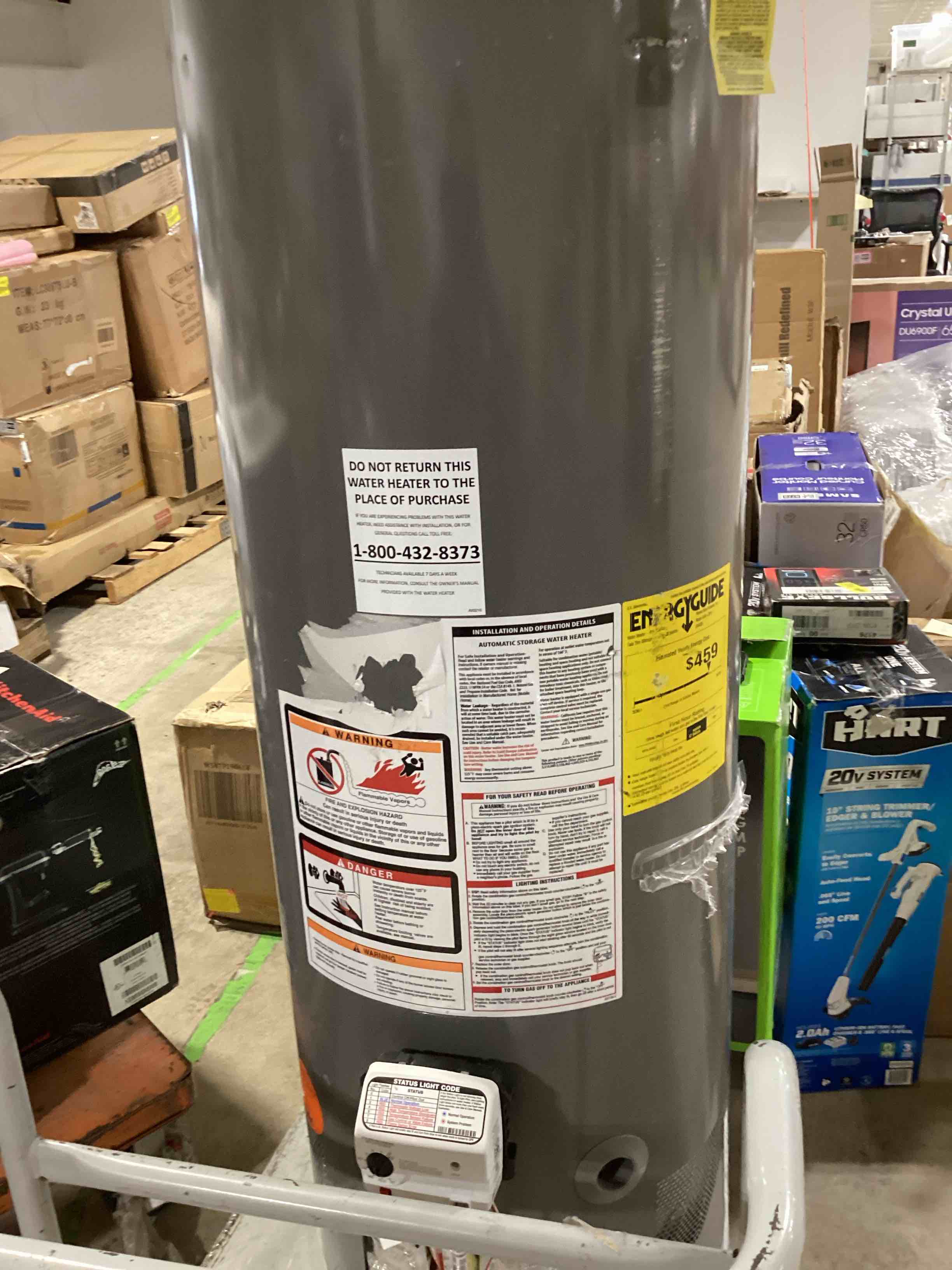 Hot water heater gas 38 gallons