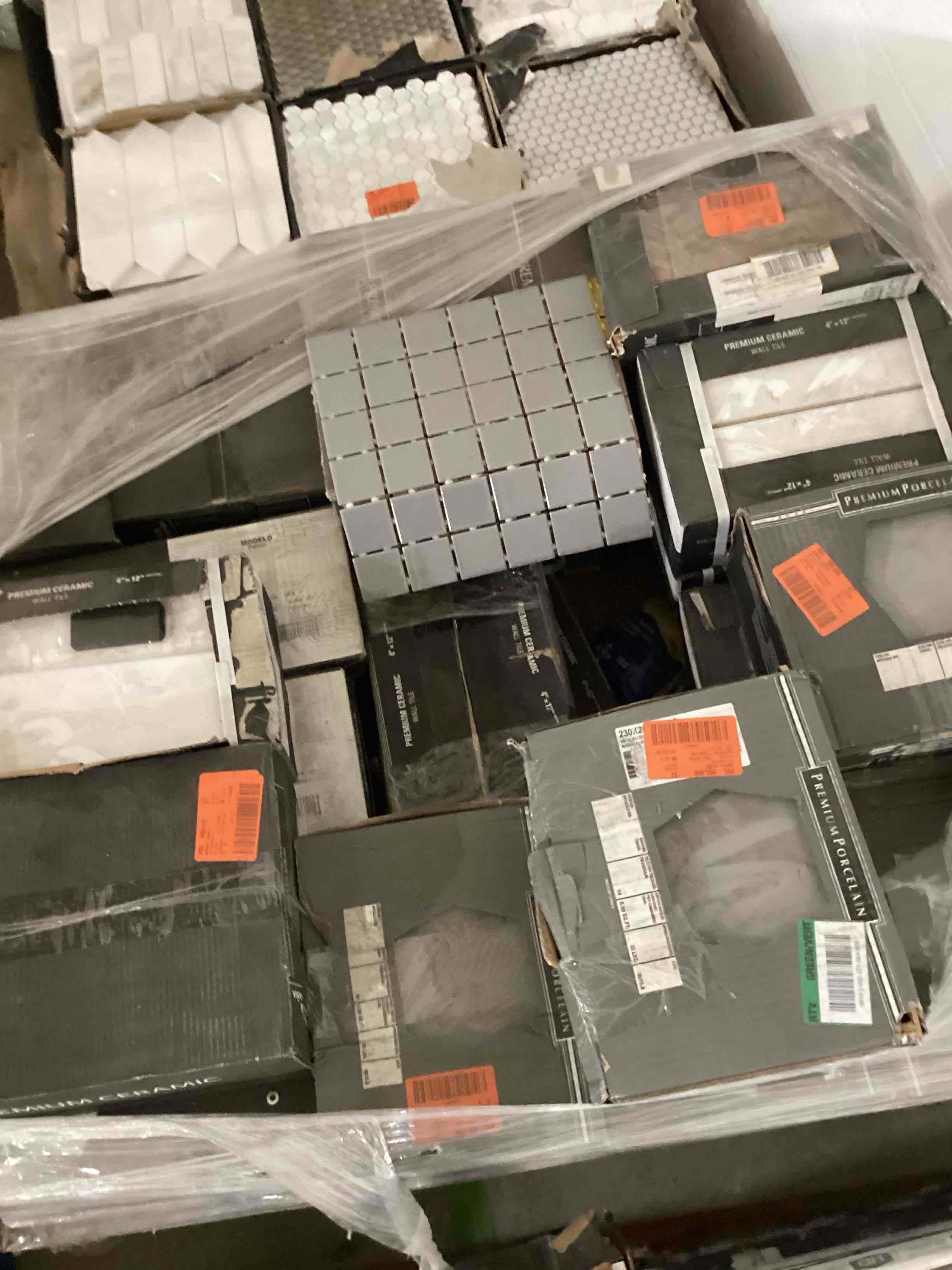 assorted porcelain tile