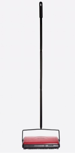 Alpine 469 Triple Brush Floor & Carpet Sweeper - Red