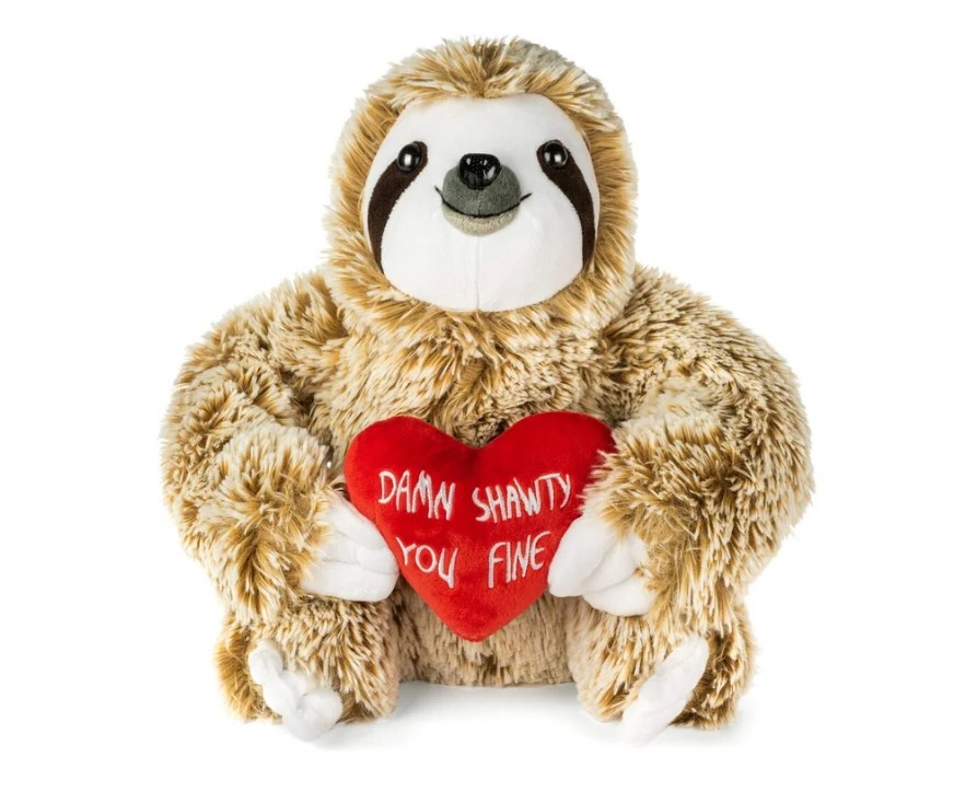 Birthday Gifts for Women - Sloth Stuffed Animal - Shawty You Fine For Her, Plush Stuffed