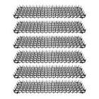 Homarden Cat Scat Mat 6 Pc Set 19 * 5 in - Cat Indoor/Outdoor Deterrent Pad - Dog & Cat Spike Mat Anti-dig for Garden - Cat Anti- Scratch Mat with 1 inch Plastic Spikes - Cat Repellent Mat 19*5 inches Black