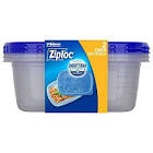 Ziploc Food Storage Meal Prep Containers with Smart Snap Technology, Dishwasher Safe, Small Square, 24 Count, Packaging May Vary