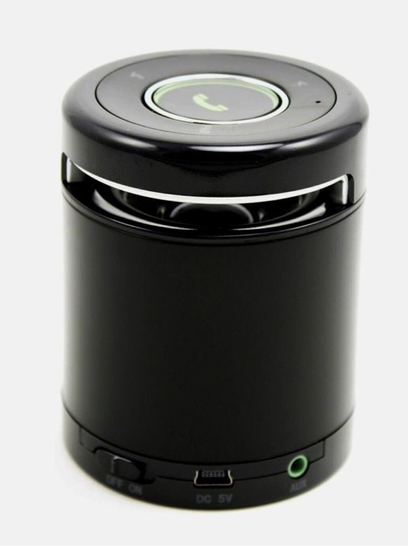 iKanoo Bluetooth Speaker w/Hands-free Speakerphone BT012 New Black Rechargeable