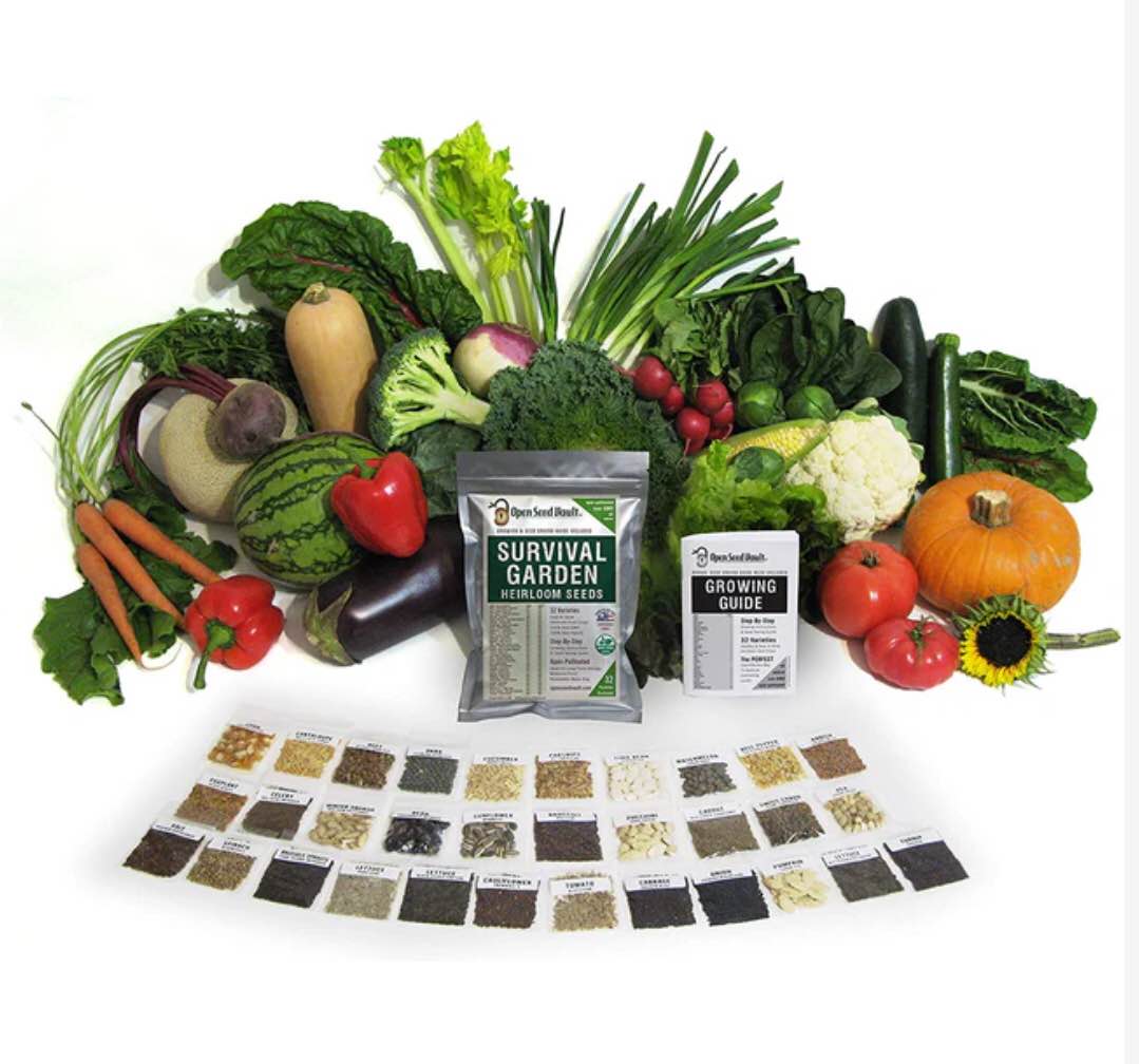 OPEN SEED VAULT SURVIVAL GARDEN NON-GMO VEGETABLE GARDEN SEEDS - 41. VARIETIES