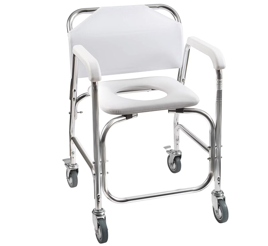 Shower chair  DMI Rolling Shower Padded Transport Chair