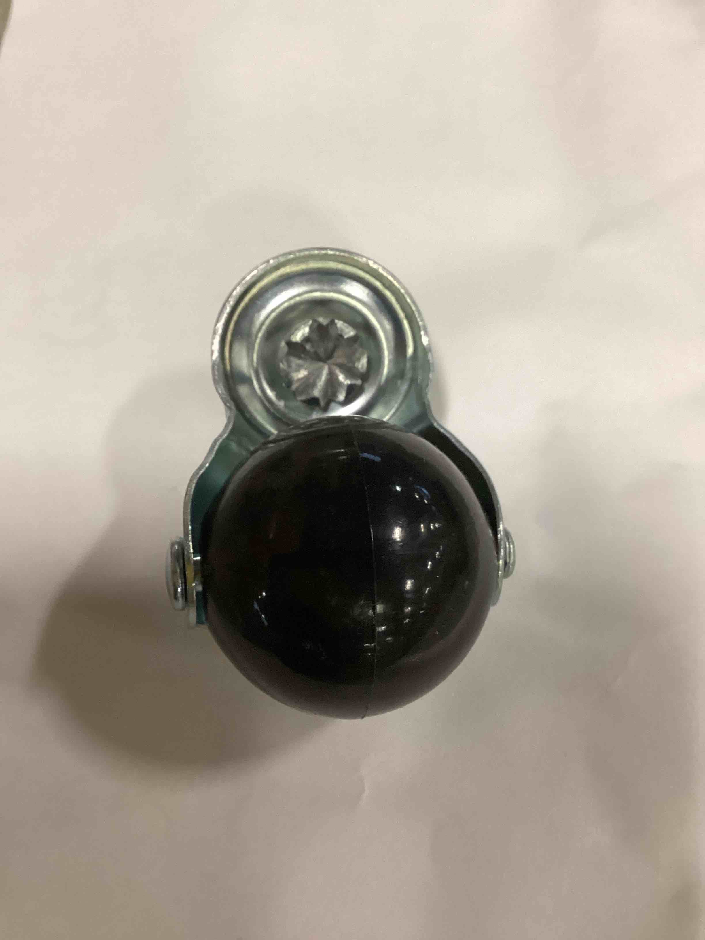 FactorDuty 8 Pack 1.5" Ball Caster Wheels 3/8"-1/2" Threaded Stem Caster No Brake 50LB Per Wheel with Vintage Antique Swivel Polyurethane Caster Wheel, for Chairs Sofa Table Leg