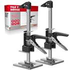 Lever Arm Lifter 15.55 Inch Labor Saving Arm,Furniture Lifter Effort Elevator 2Pack Wall Tile Locator,Bar Clamps for Woodworking,Door Panel Lifting Cabinet Jack Board Lifter Multi Tool