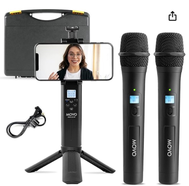 similar images Movo Wth8 48-channel Uhf Wireless Handheld Microphone With Integrated Transmitte