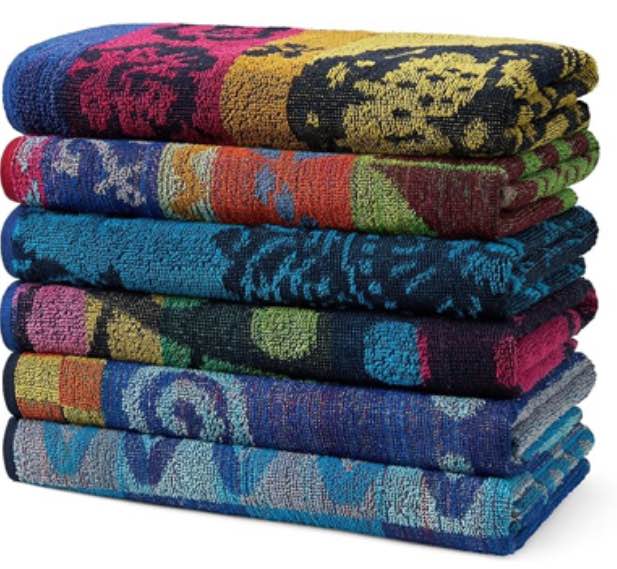 Ben Kaufman Terry Beach & Pool Towel - Absorbent & Fast Drying Towel - Oversized Soft Cotton Towel for Swimming & Travel - Essential for Beach & Pool with Vibrant Colors - 30" x 60" - 6 Pack