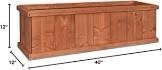 Greenstone Robusto Rectangular Cedar Planter