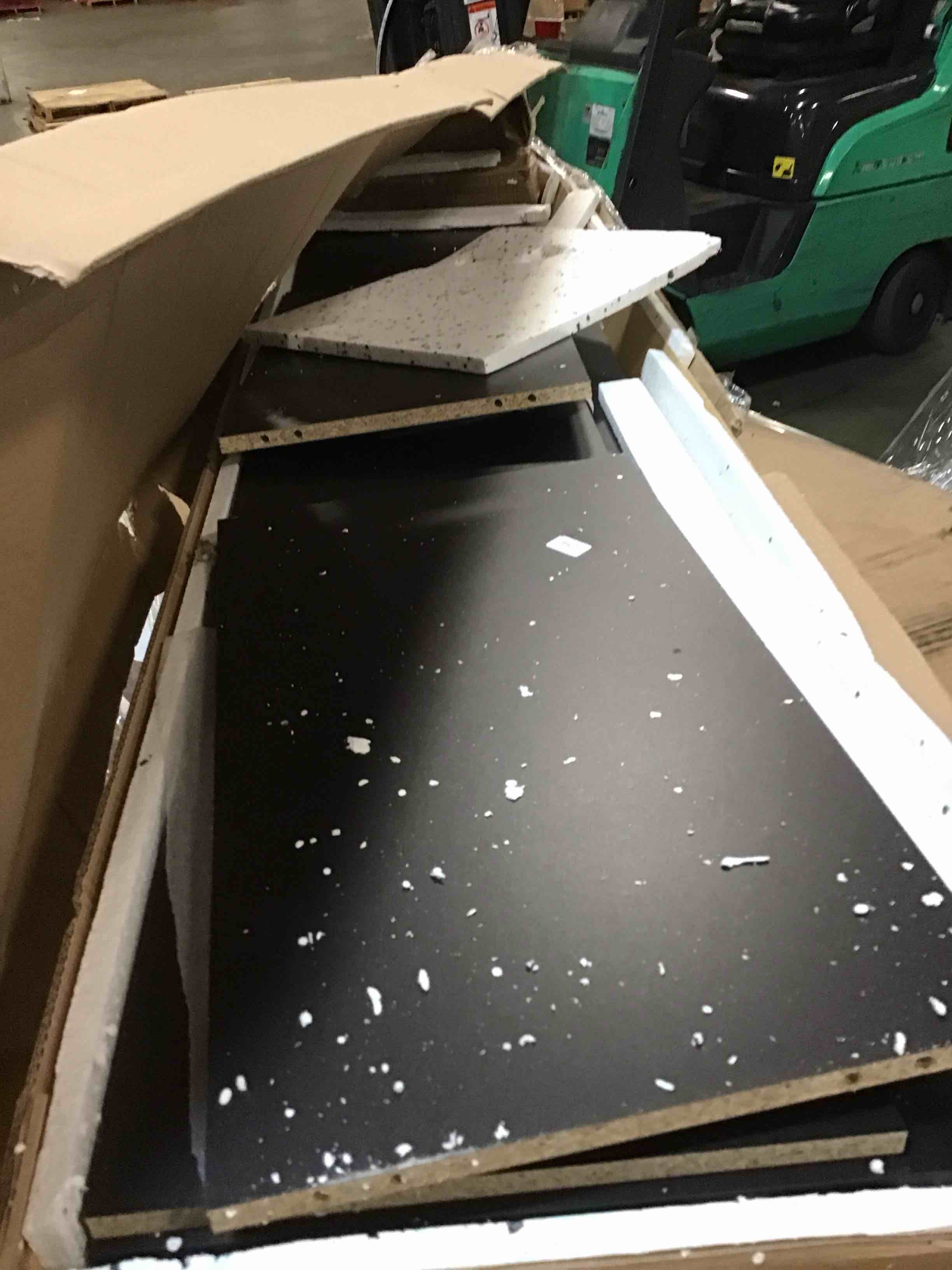 Condition photo showing As Is for Meble Furniture Debora 04 Sideboard (Black)