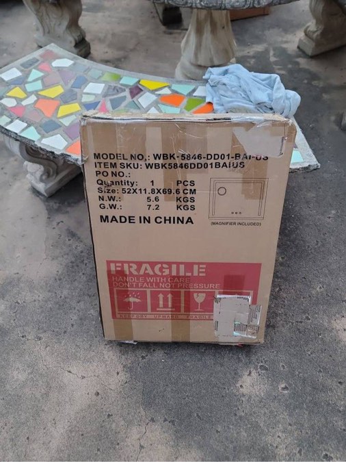 vanity mirror model wbk-5846-DD01-BAI-US (52x11.8x69.6 cm)