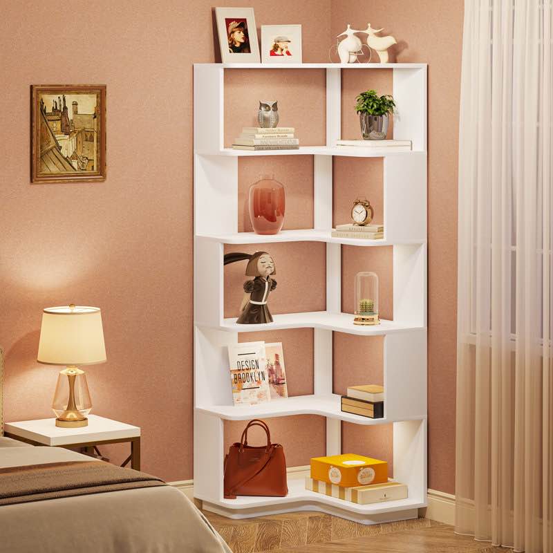 Nyajiah 64.96 Hx23.62 w corner bookcase