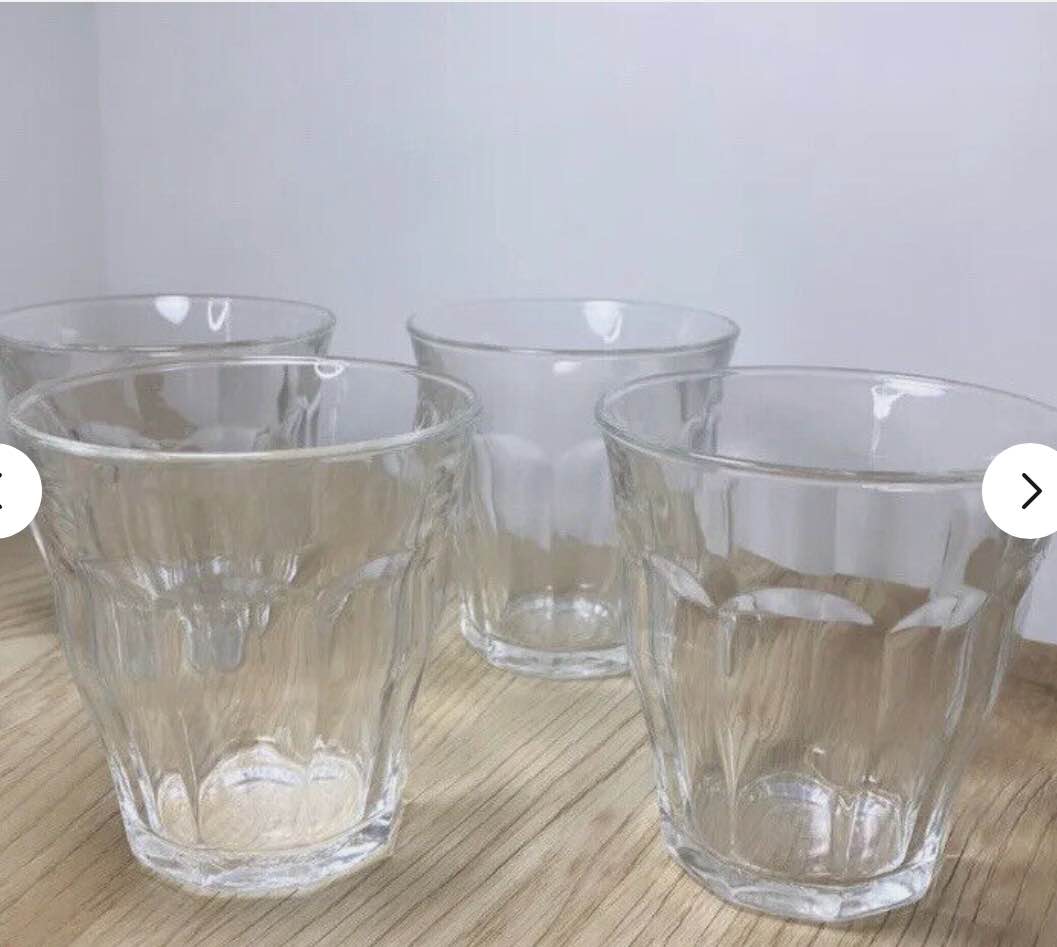 Duralex Made In France Picardie Clear Tumbler Set Of 4