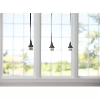 Portfolio 3-Light Bronze Cylinder Mini Pendant Light