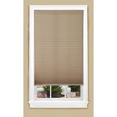 allen + roth 30-in x 64-in White Light Filtering Cordless Pleated Shade