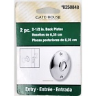 Gatehouse Defender Satin No Deadbolt Passage Door Knob (2-Pack) 0250848