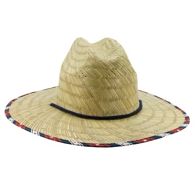 Infinity Brands Men's Natural/Americana Straw Wide-brim hat Adult