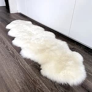 Diesel Faux Sheepskin Off White Area Rug Rug Size: 4.25' x 5'