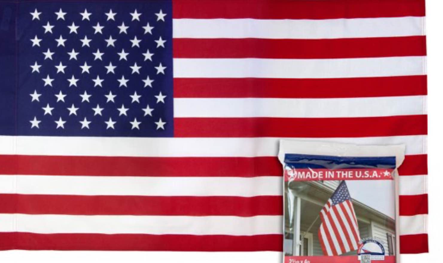 American 2 1/2’x4? Polycotton Banner