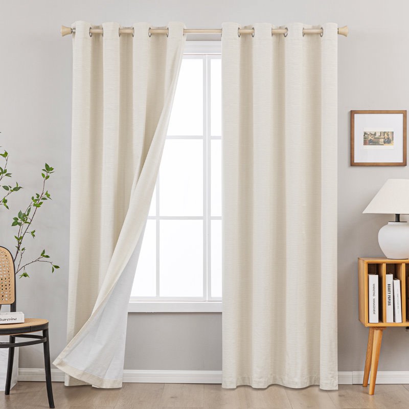 Clesta Cotton Biend Thermal Insulated 100% Blackout Grommet Curta