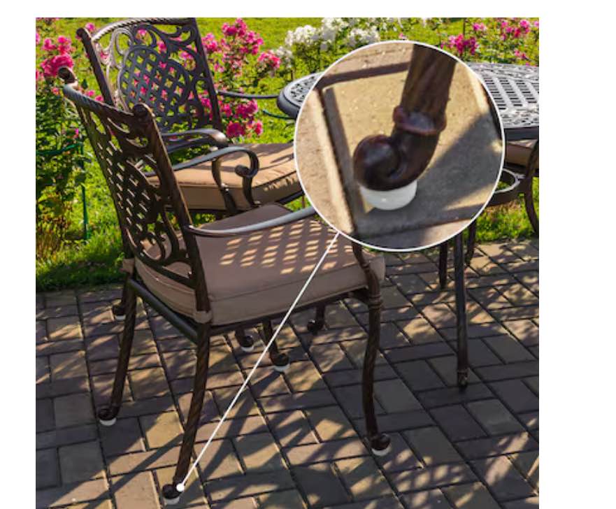 Condition photo showing Brand New for Style Selections 4 -Pack 1.25 Inches White Polypropylene Chair leg caps