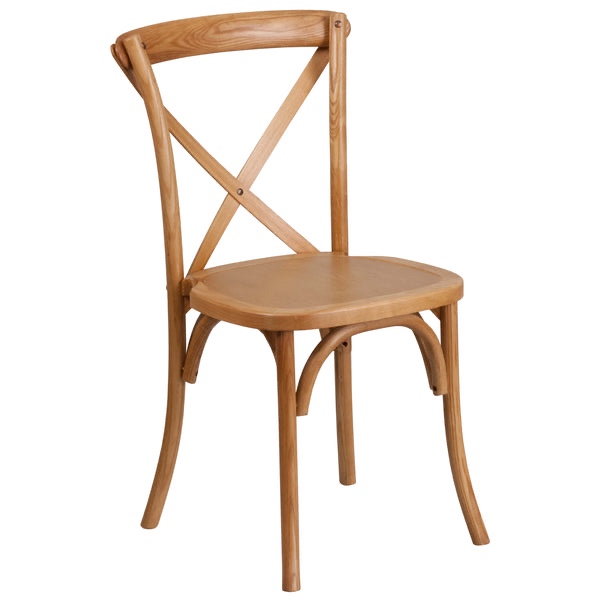 (similar)HERCULES Series Stackable Wood Cross Back Chair (pack 2)