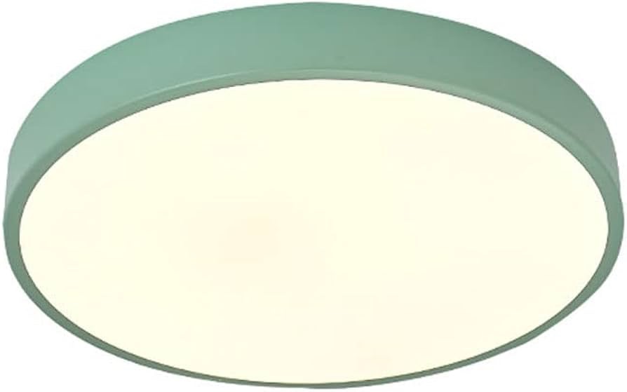 Three-Color Dimming Ceiling Light, Modern Ultra-Thin Round Led Flush Mount Ceiling Lights Lamp Fixtures, Colorful Flat ModernCeiling Lamp for Living Room Bedroom