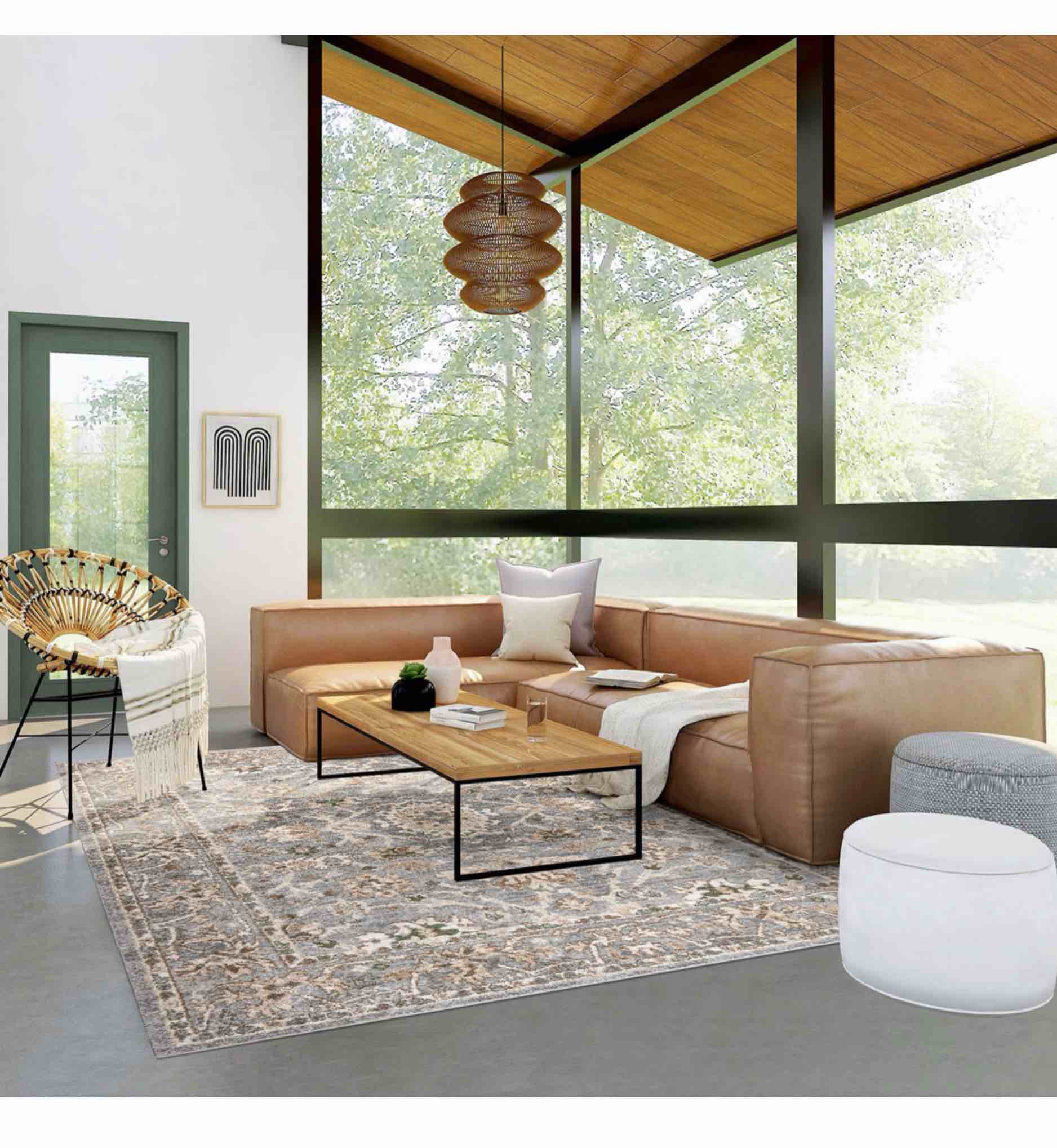 Tuscany Patterned Area Rug 8ft 7in x 13ft lin (260cm x 399cm)