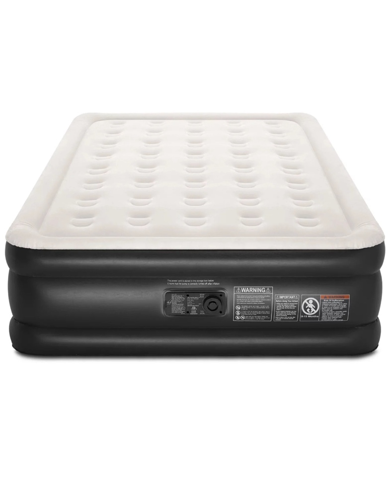 Ophanie 18 Inch High Air Mattress Queen with Built in Pump, Elevated Quick Inflation/Deflation Inflatable Beds, High Durability Blow Up Mattresses for Camping, Indoor Colchon, Guests Air Bed