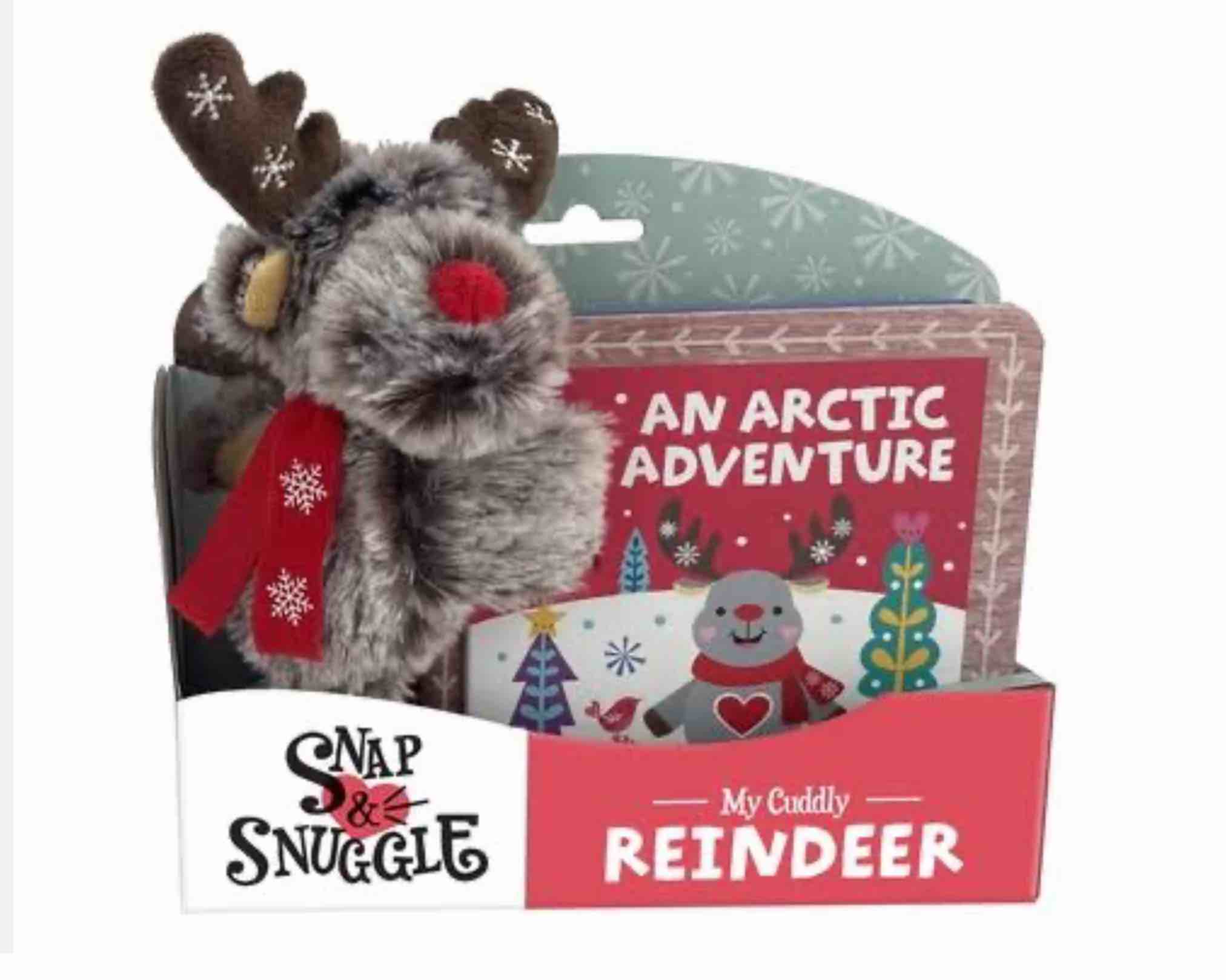 Snap & Snuggle: An Arctic Adventure: Christmas Plush Silicone Slap Bracelet and Board Book for Kids