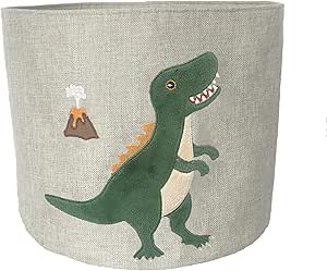 dinosaur round storage bin 15” x 15” x 12” 