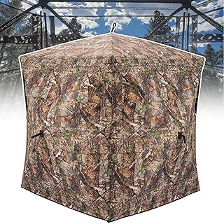 XProudeer Hunting Blind with 270 & 360 Degree,2-3 & 3-4 Person Pop Up Portable Hunting Blinds,Camouflage Hunting Tent for Deer & Turkey Hunting