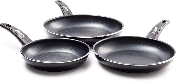 Kitchen Stories Searsmart Nonstick Frying Pan 20cm-Black-Induction Compatible-Oven Safe, 20 cm - Frypan