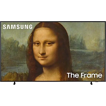SAMSUNG QLED 4K The Frame Quantum HDR, Art Mode, Anti-Reflection Matte Display, Slim Fit Wall Mount Included, Smart TV w/ Alexa Built-In (QN50LS03BAF)