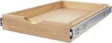 WelFurGeer Pull Out Shelves for Kitchen Cabinets, Pull Out Cabinet Shelf, Pull Out Cabinet Organizer, Slide Out Wood Cabinet Organizer, Wood Rack for Kitchen, Bathroom (32" Wide)