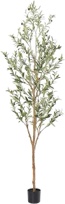 Faux Olive Tree 6ft?Olive Trees Artificial Indoor with Natural Wood Trunk and Realistic Leaves and Fruits. 6 Feet(72in) Fake Olive Tree for Home House Office Décor.