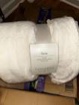 Plush Throw Blanket Faux Shearling Reverse Ivory - Threshold™: Lightweight, 50x60", Recycled Polyester, Machine Washable