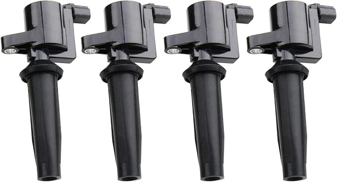 ENA Set of 4 Ignition Coil Pack Compatible with Ford Mazda Mercury Escape Focus Tribute Mariner Transit Connect Fusion Ranger MKZ CMax 2.0L 2.3L 2.5L DOHC Replacement for FD505 DG501 DG504 DG541 DG507