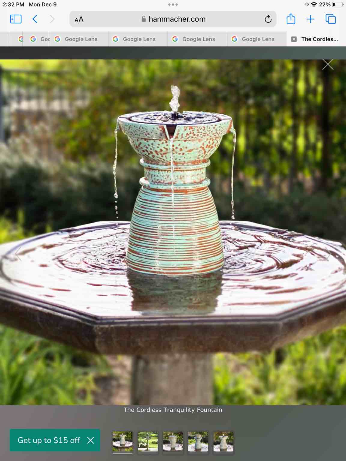 The Cordless Tranquility Fountain