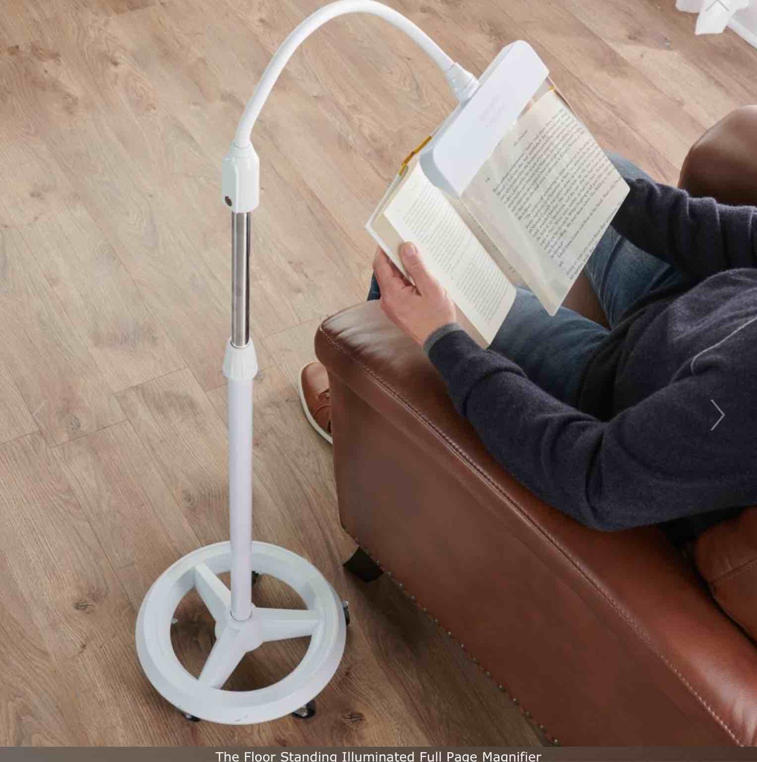 The Floor Standing Illuminated Full Page Magnifier