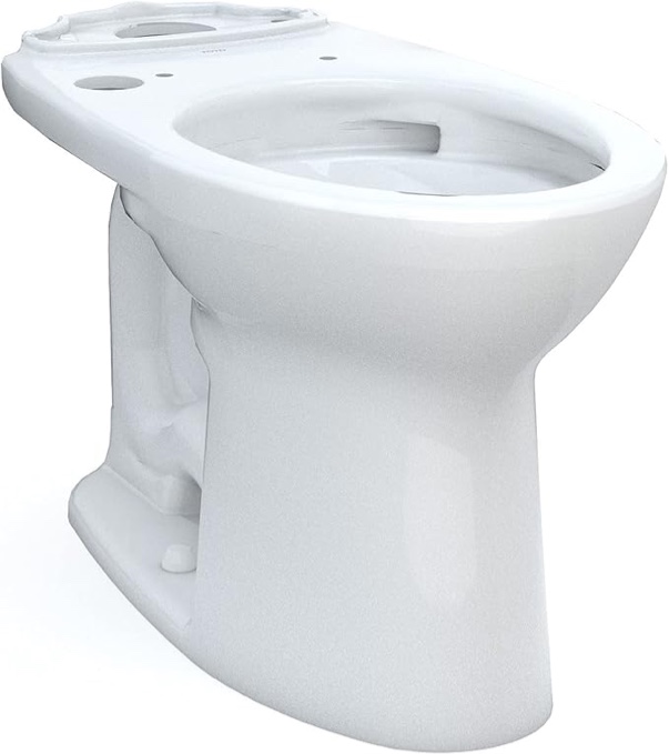 TOTO Drake Elongated TORNADO FLUSH Toilet Bowl, WASHLET+ Ready, Cotton White - C776CEGT40#01