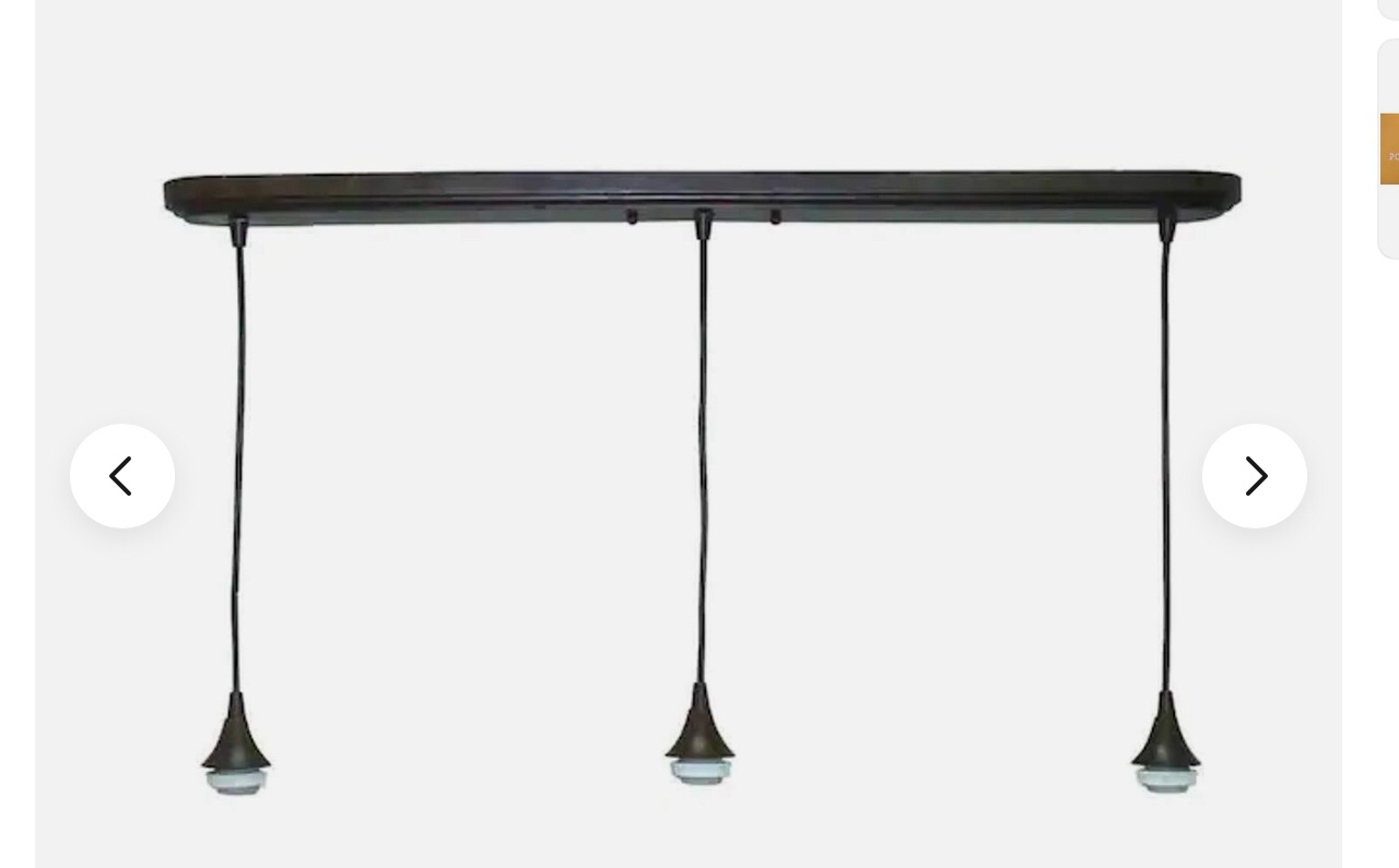 Portfolio 3-Light Bronze Cylinder Mini Pendant Light