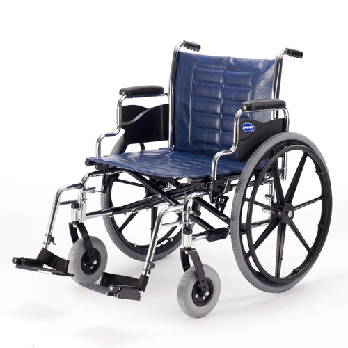 Invacare Tracer IV Wheelchair for Adults, Bariatric Folding, 22 Inch Seat, Desk Arms