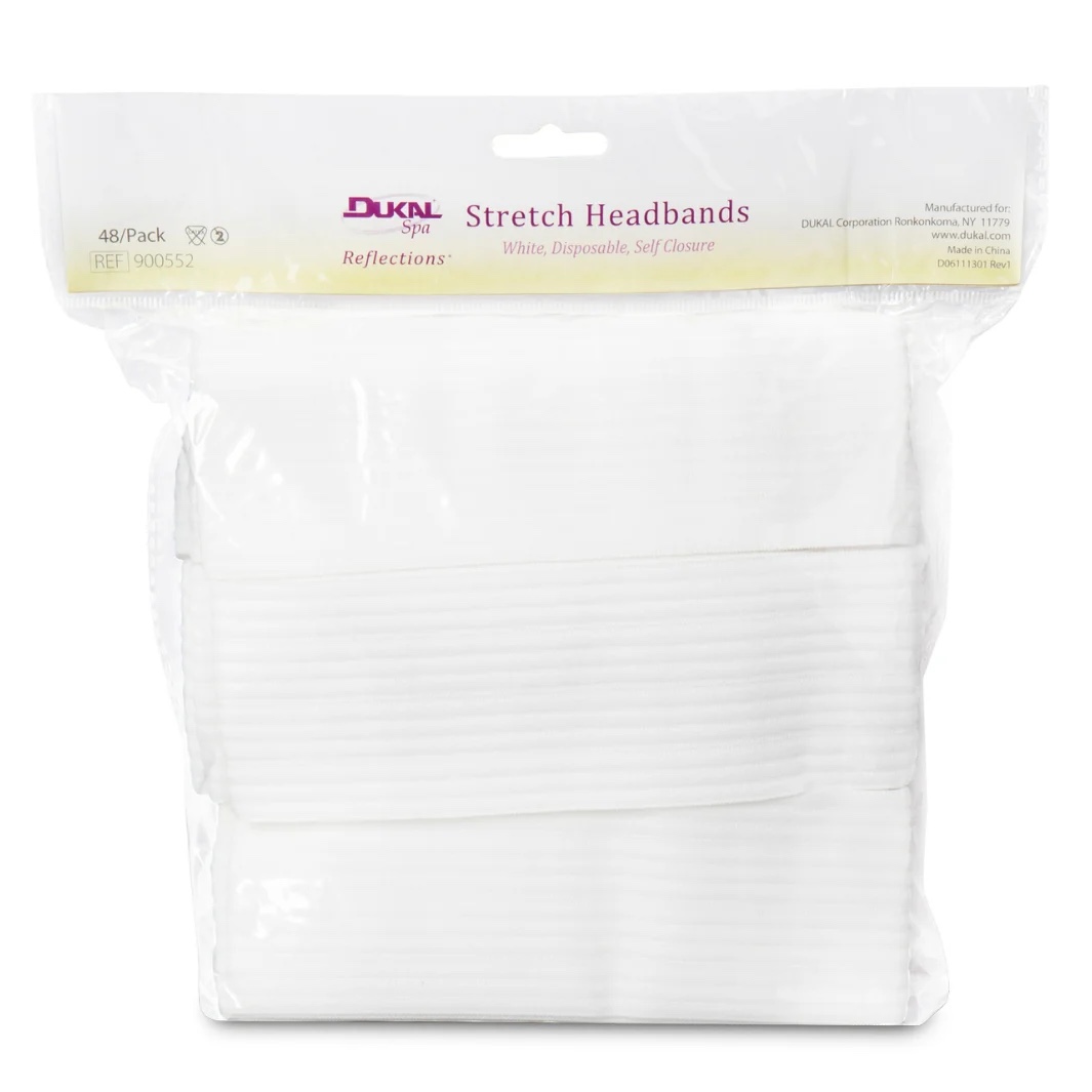 Dukal Stretch Headbands, 48 ct